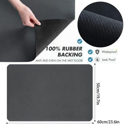 Water-absorbing table mat