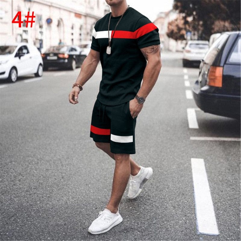 Men two piece Short Sleeve Set