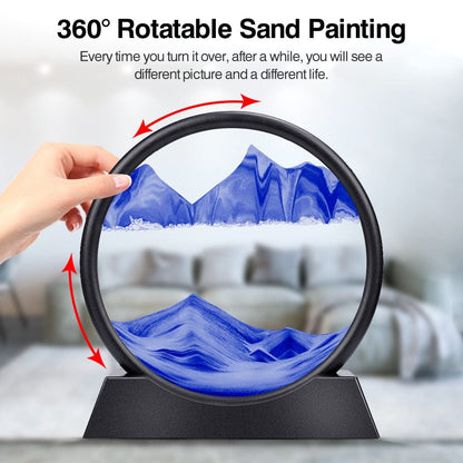 Moving 3D Sand Art Hourglass