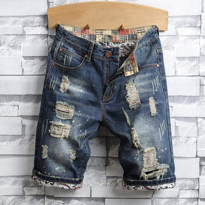 Vintage Ripped Short Jeans
