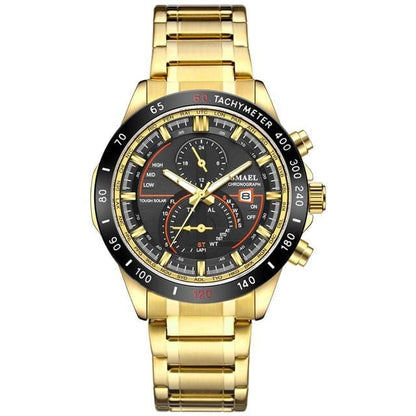 Mens Watches Gold Tone Stainless Steel