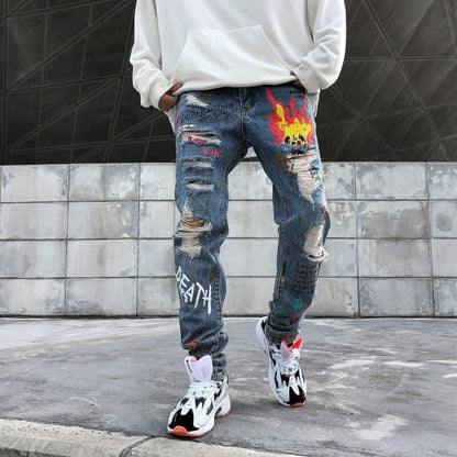 Graffiti Denim Jeans