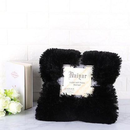 Super Soft Fuzzy Fur Faux Elegant Cozy Throw Blanket