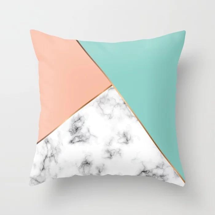Marble Geometric Sofa Cushion Cover Pillowcase