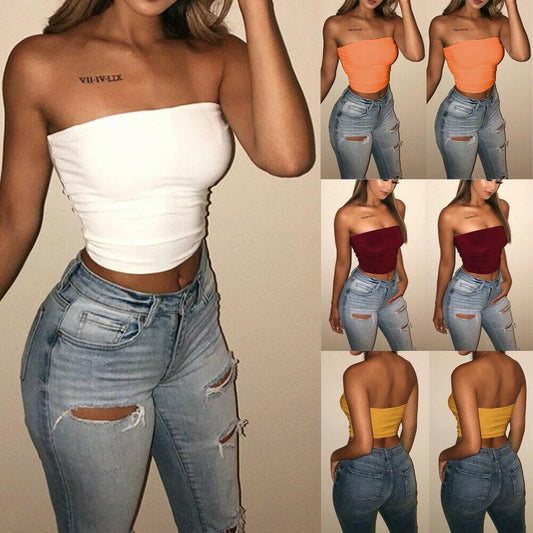 Women Sexy Off Shoulder Tank Top