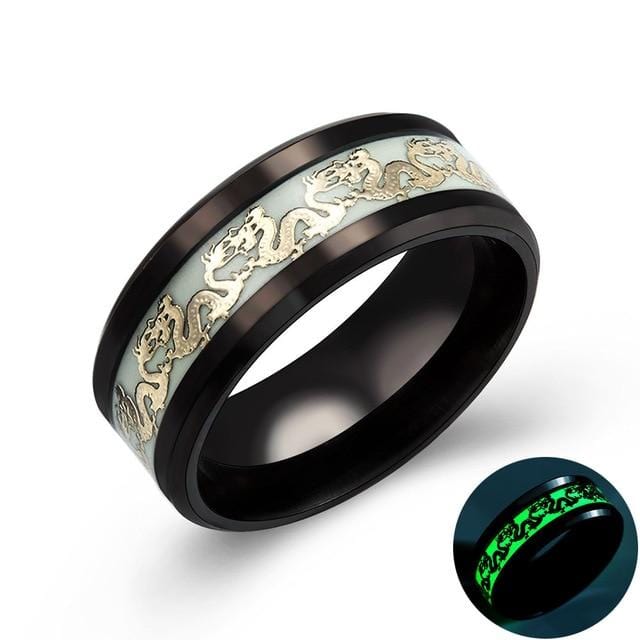 Men Fluorescent Glowing Ring