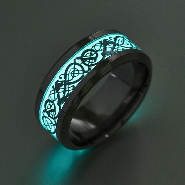 Men Fluorescent Glowing Ring