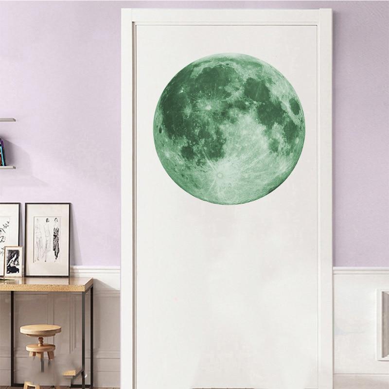 30cm Luminous Moon 3D Glow Wall Sticker