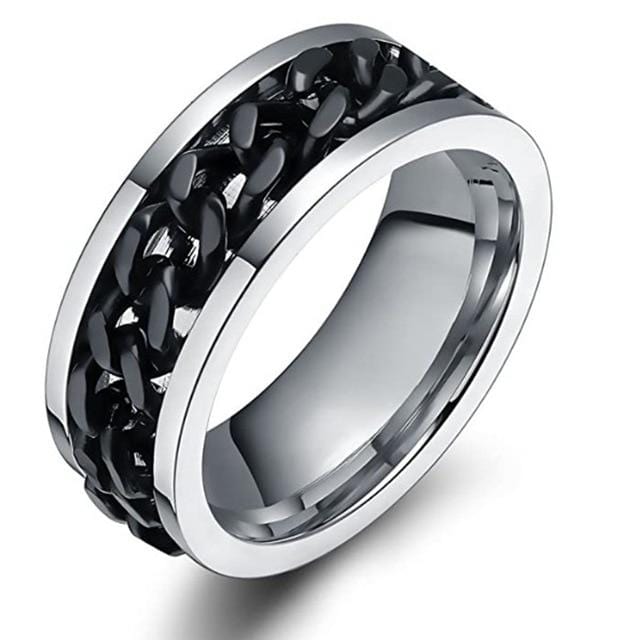 Titanium Stainless Steel Rotating Chain Ring