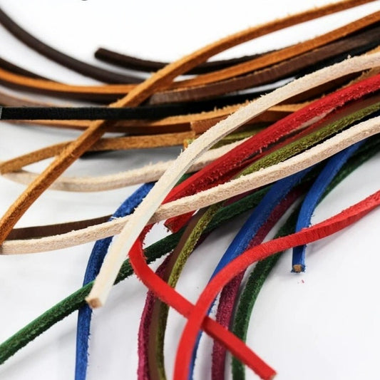 Colorful Leather Shoelaces