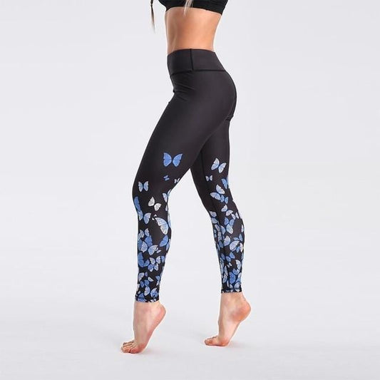 High Waist Digital Printed Fitness Leggings