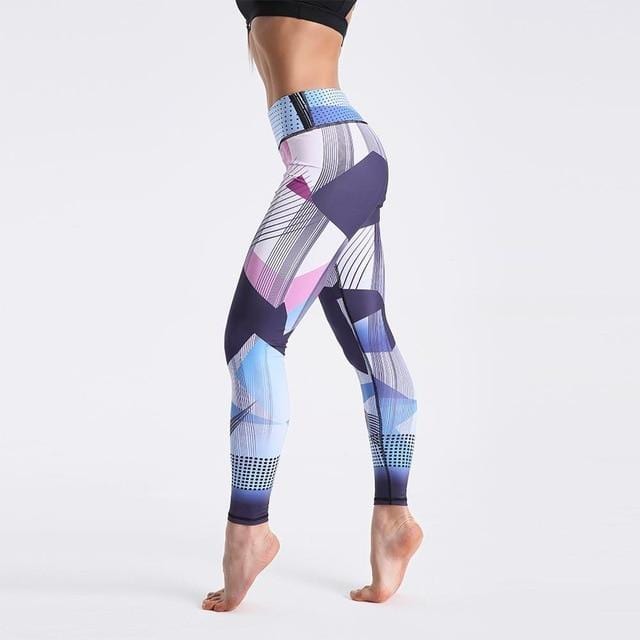 High Waist Digital Printed Fitness Leggings