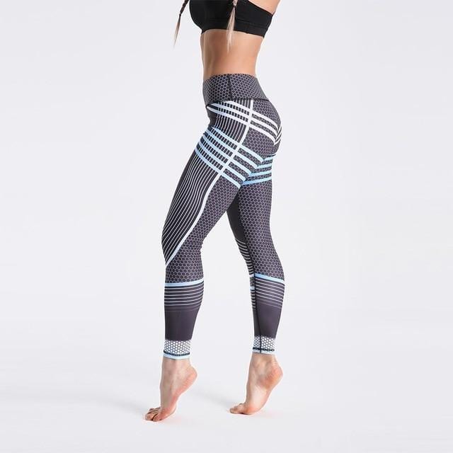 High Waist Digital Printed Fitness Leggings