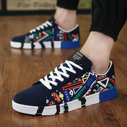 Men Fashion Lace Up Sneakers