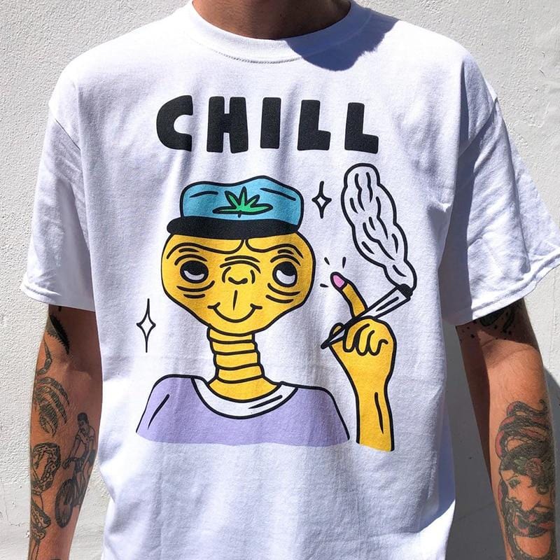 Alien Smoking T-shirt
