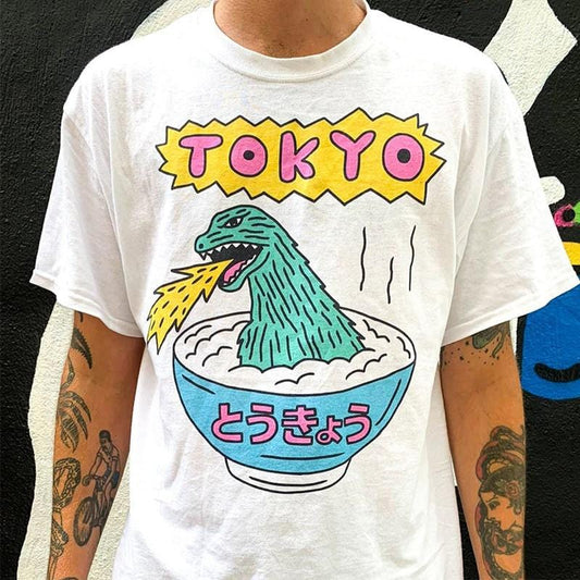 Cartoon Dinosaur Tokyo Tee