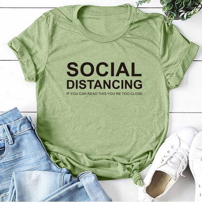 SOCIAL DISTANCING Women T-shirt