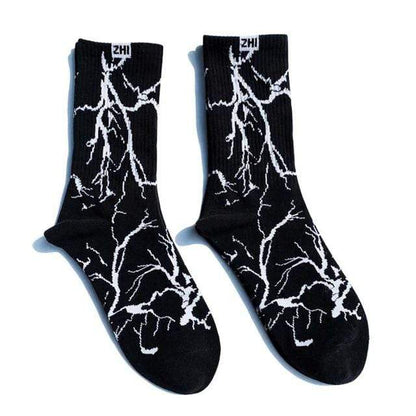 Lightning Printed Socks