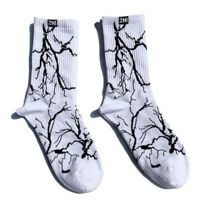 Lightning Printed Socks