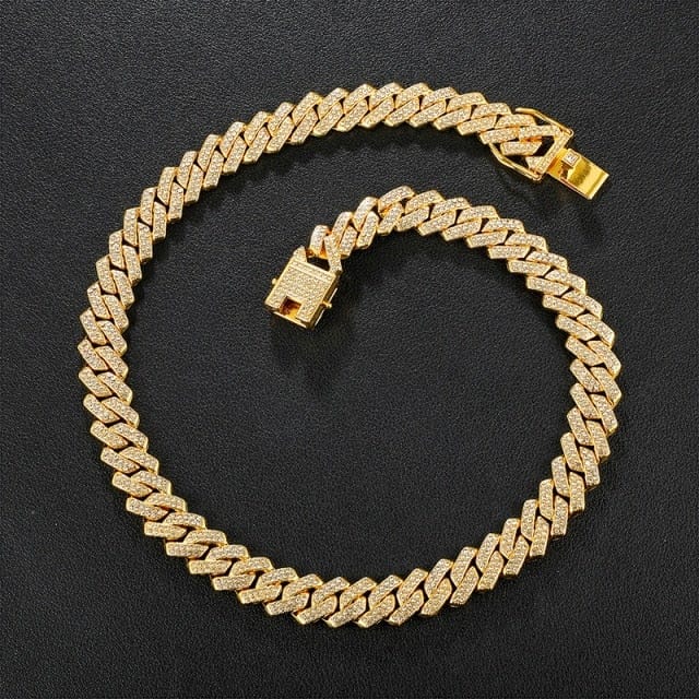 Rhinestone Zircon Paved Necklaces For Men Women