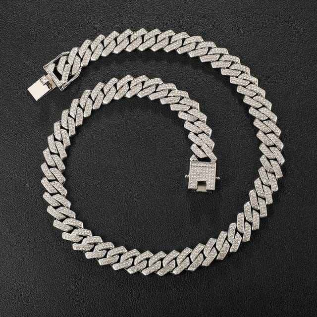 Rhinestone Zircon Paved Necklaces For Men Women