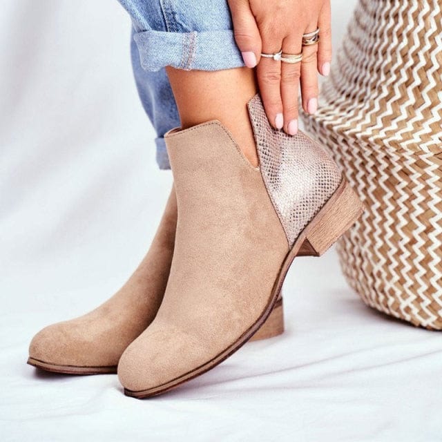 Woman Low Heels Ankle Boots
