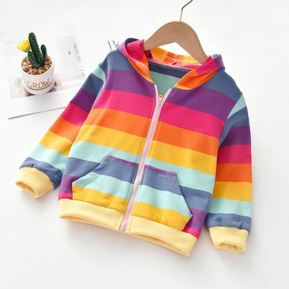 Kids Rainbow Striped Jacket
