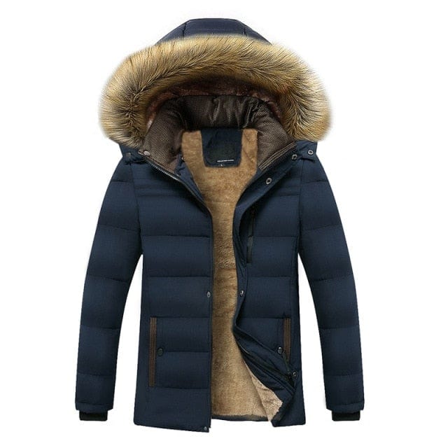 New Men Warm Thick Fleece Jacket