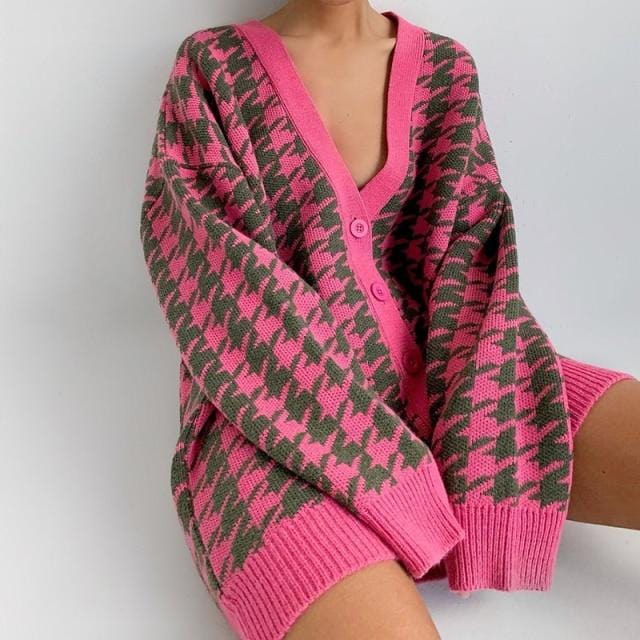 Women Knitted Sweater Cardigan