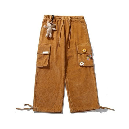 Japanese Streetwear Corduroy Pants