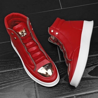 Men Ankle Boots High-cut Sneakers