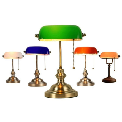 Vintage Simple Banker Table Lamp