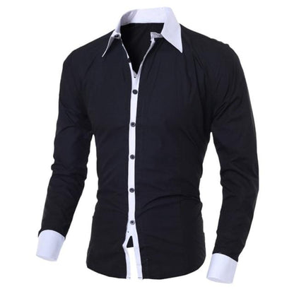 Luxury Men's Long-sleeved Turn-down Collar Shirts