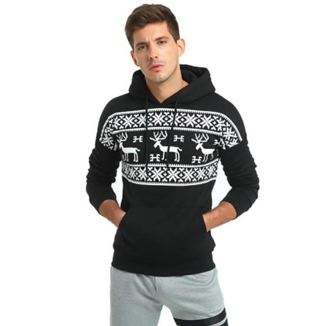 Men's Christmas Black Sweater