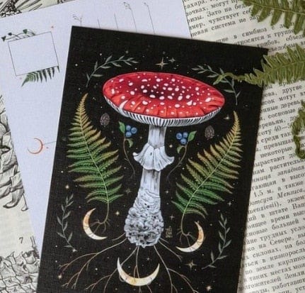 Creative Dark Forest Lunar Calendar