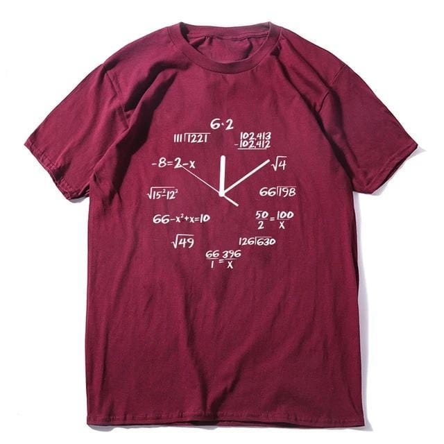 Math Clock T Shirt