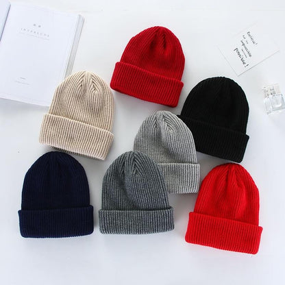 Solid Color Knitted Beanie