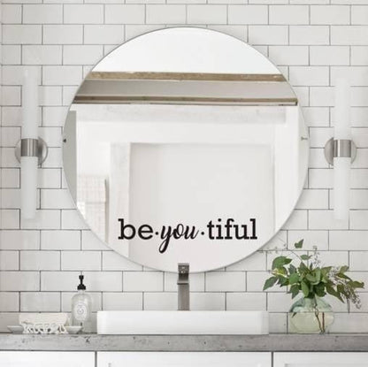 Motivational Wall Sticker On Mirror
