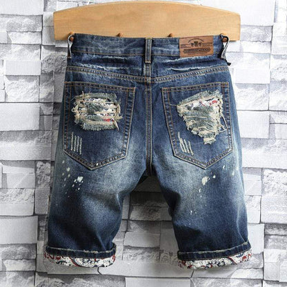 Vintage Ripped Short Jeans