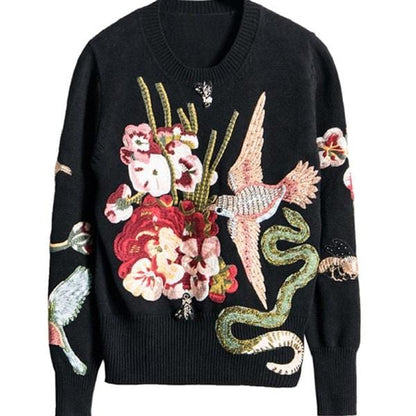 Luxury Christmas Runway Knitted Sweater