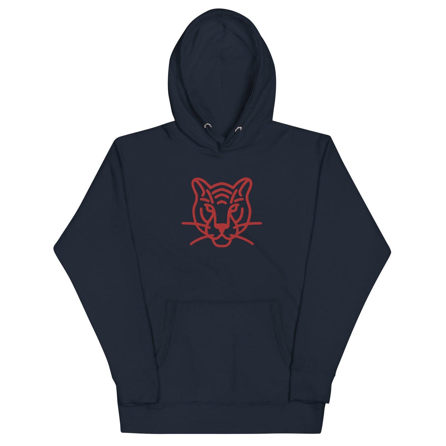 Embroidered Tiger Print Hoodie