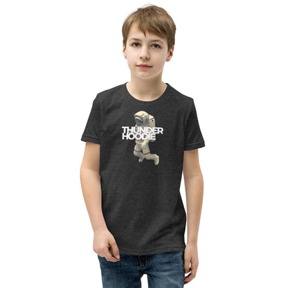 Kids Astronautist Siah T-Shirt